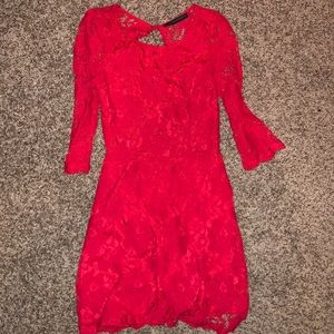 Open back lace dress